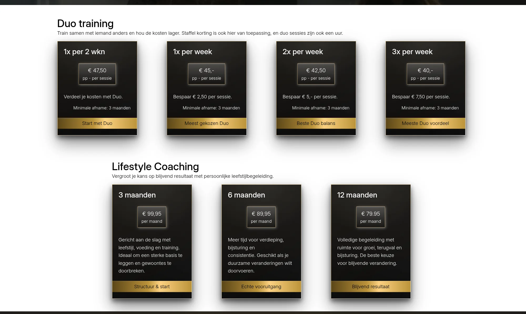 Screenshot van de website van Lifestyle-R, een Personal Training en leefstijl onderneming in Eindhoven. Web & systeem development door TerraBytz.
