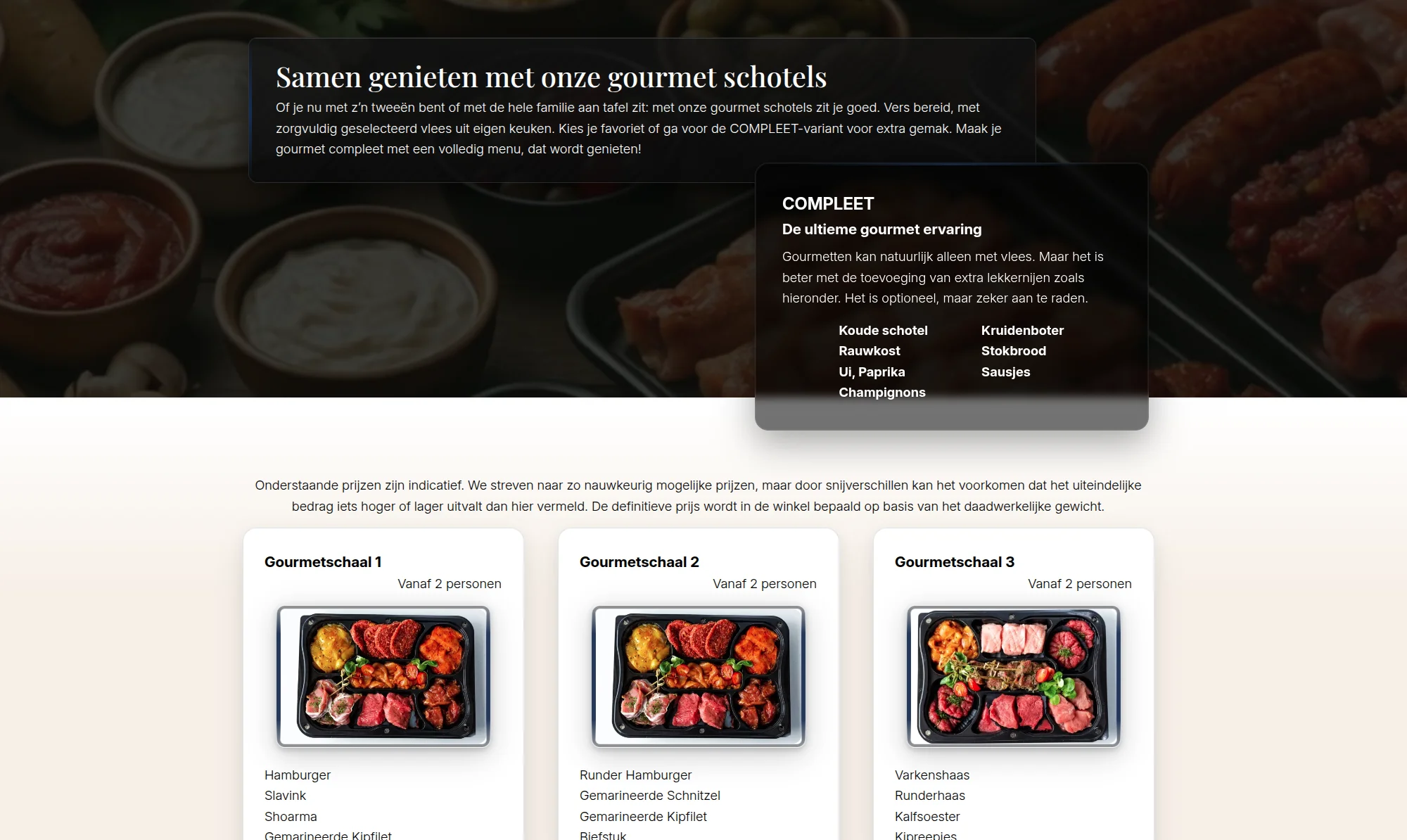 Screenshot van de website van Slagerij Ophuis, een ambachtelijke slagerij in Erp. Web & systeem development door TerraBytz.
